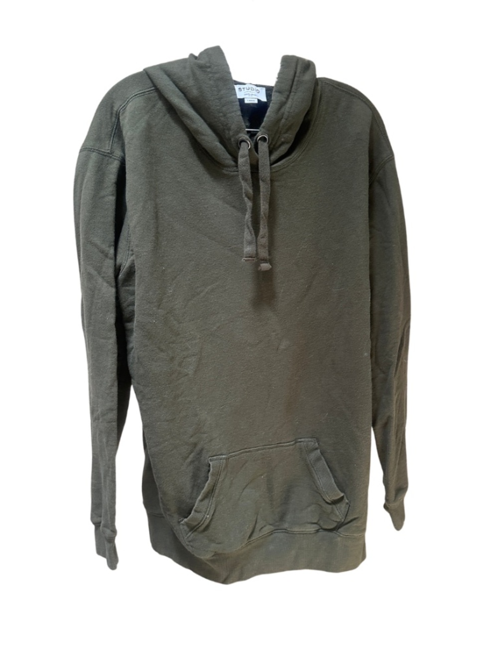Studio by David Lerner Army Green Hoodie Sweatshirt - Men's Large